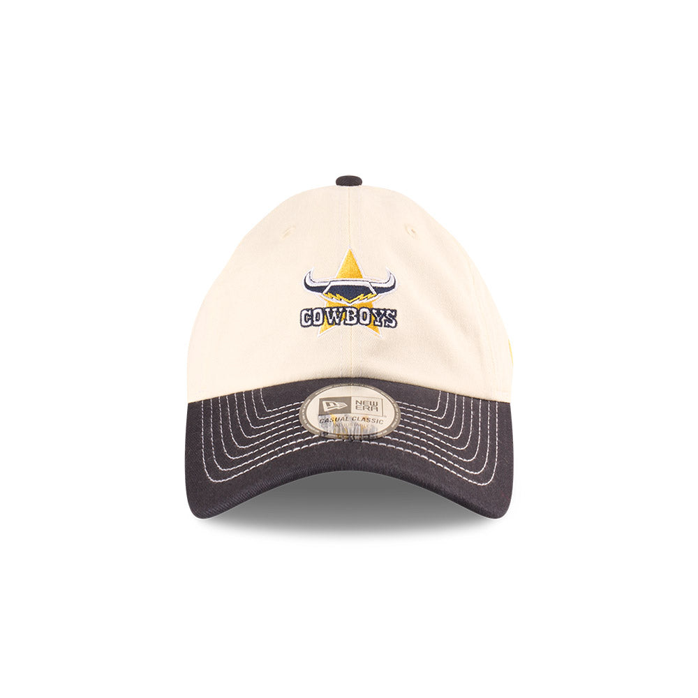 North Queensland Cowboys Hat - 2025 NRL 2Tone Chrome Contrast Casual Classic Strapback Cap - New Era
